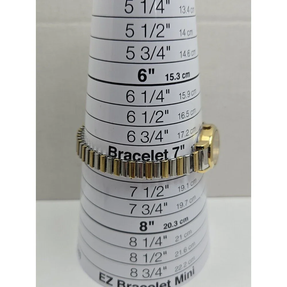 Vintage Timex Cavatina Womens Oval Gold Silver Two Tone Watch Dainty New Battery